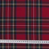 Schotse ruit met stretch rood
