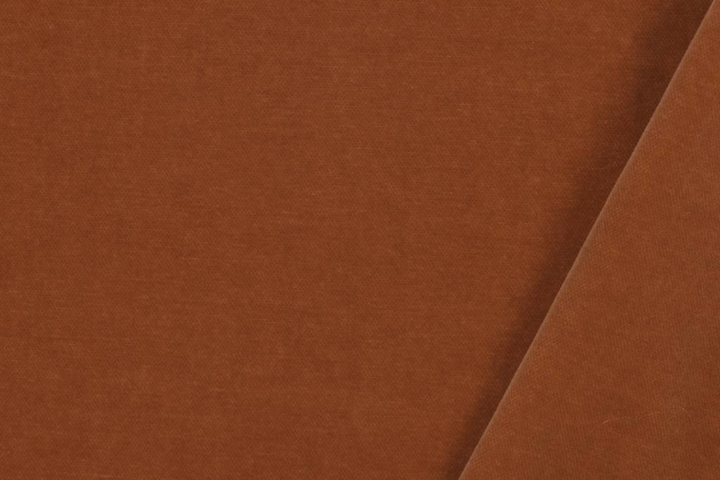 Fluweel Stof Cognac – Zacht, Mat & Luxe Katoenvelours