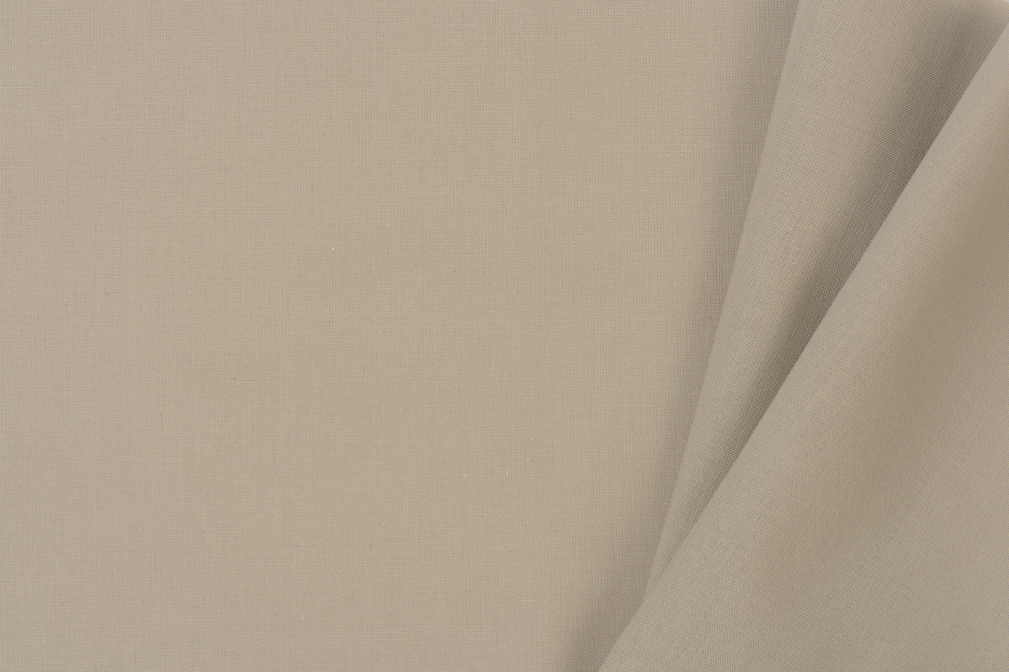 Uni katoen stof licht taupe