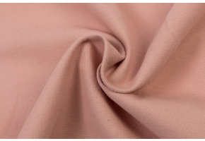 Katoen Flanel Uni Oud Rose