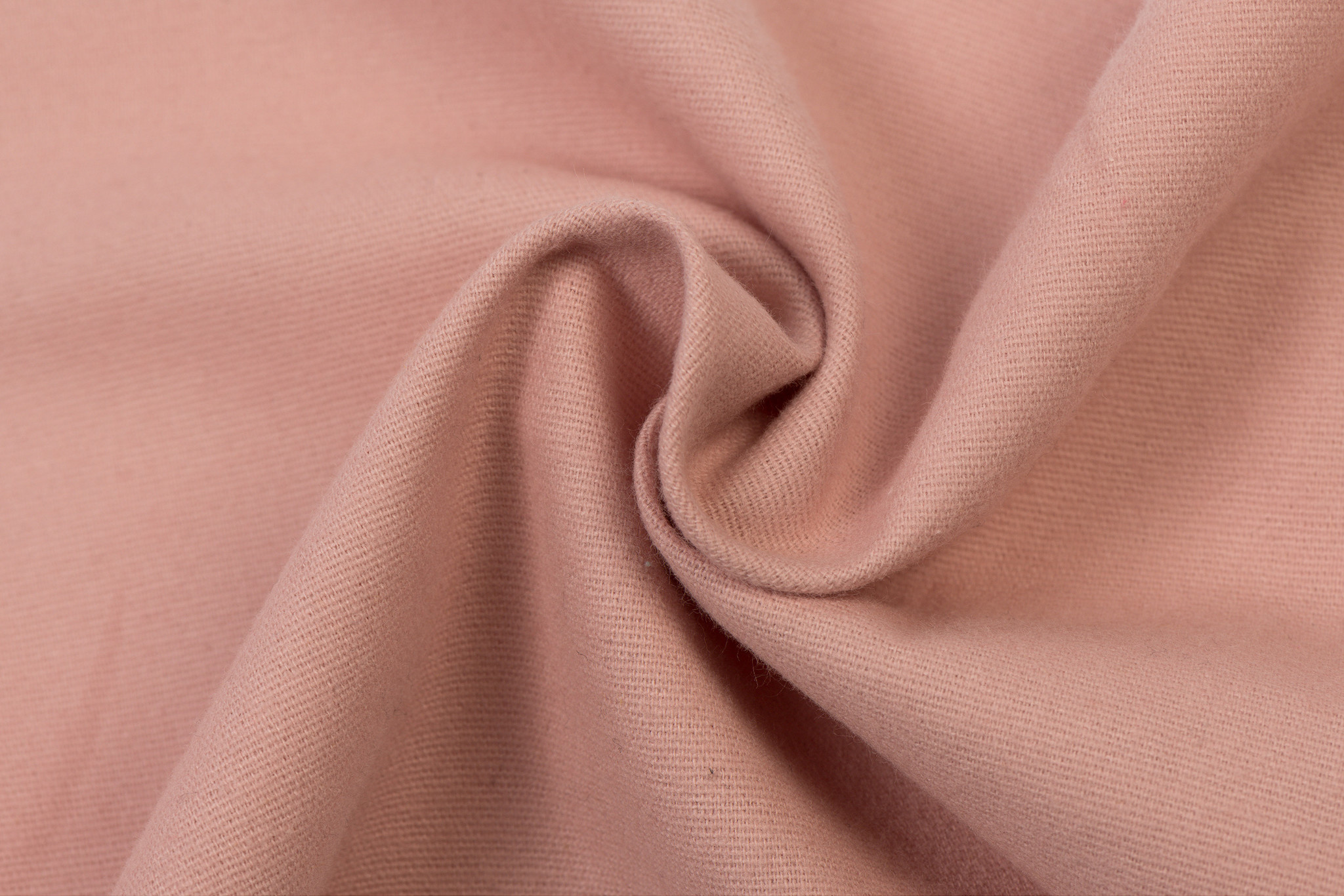 Katoen Flanel Uni Oud Rose