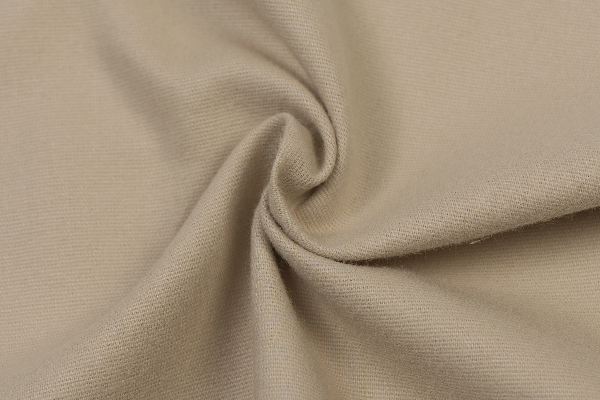 Katoen Flanel Uni Beige