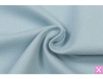 Katoen Flanel Uni Zacht Blauw