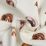 Jersey Katoen Digitale Print - Mini Regenboog Licht Bruin