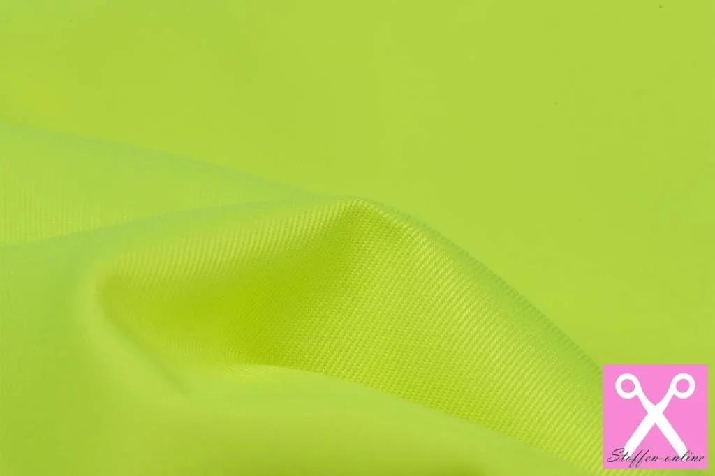 Workwear - Keperkatoen Stof Fluor Citroengeel – Slijtvast & Duurzaam