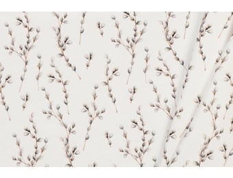 Jersey Katoen Digitale Print - Katjes Wilgentak