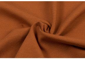 Katoenen Jersey Cognac