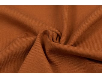 Katoenen Jersey Cognac