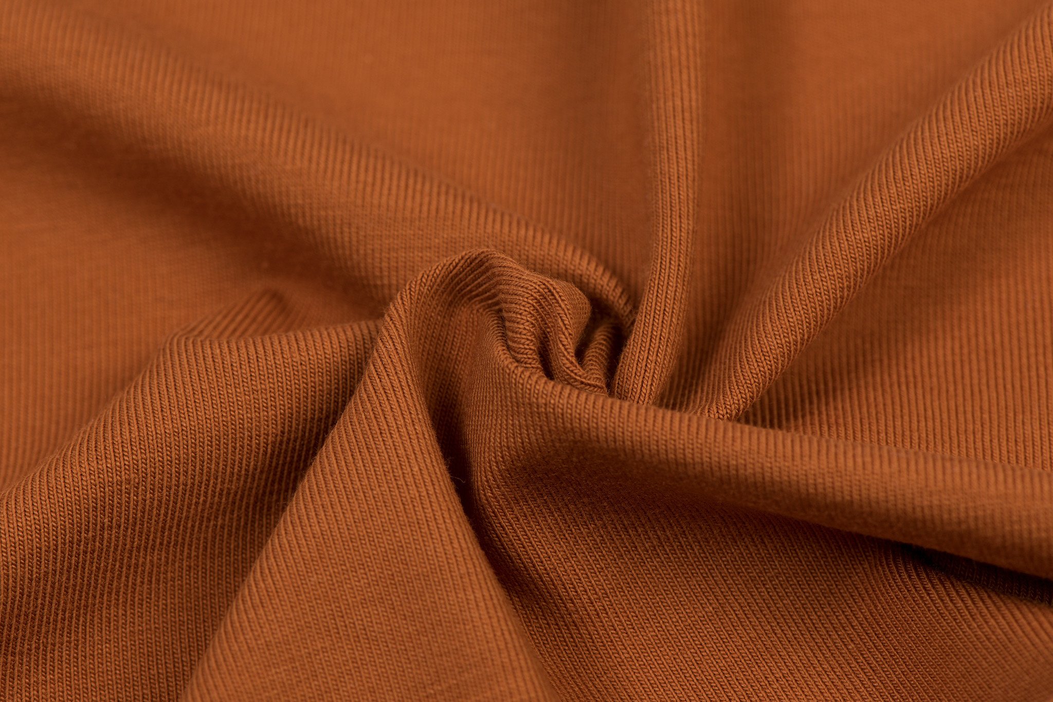 Katoenen Jersey Cognac – Zacht, Rekbaar & Ademend