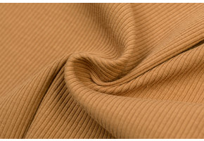 Rib Jersey Stof Camel