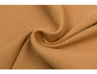 Rib Jersey Stof Camel