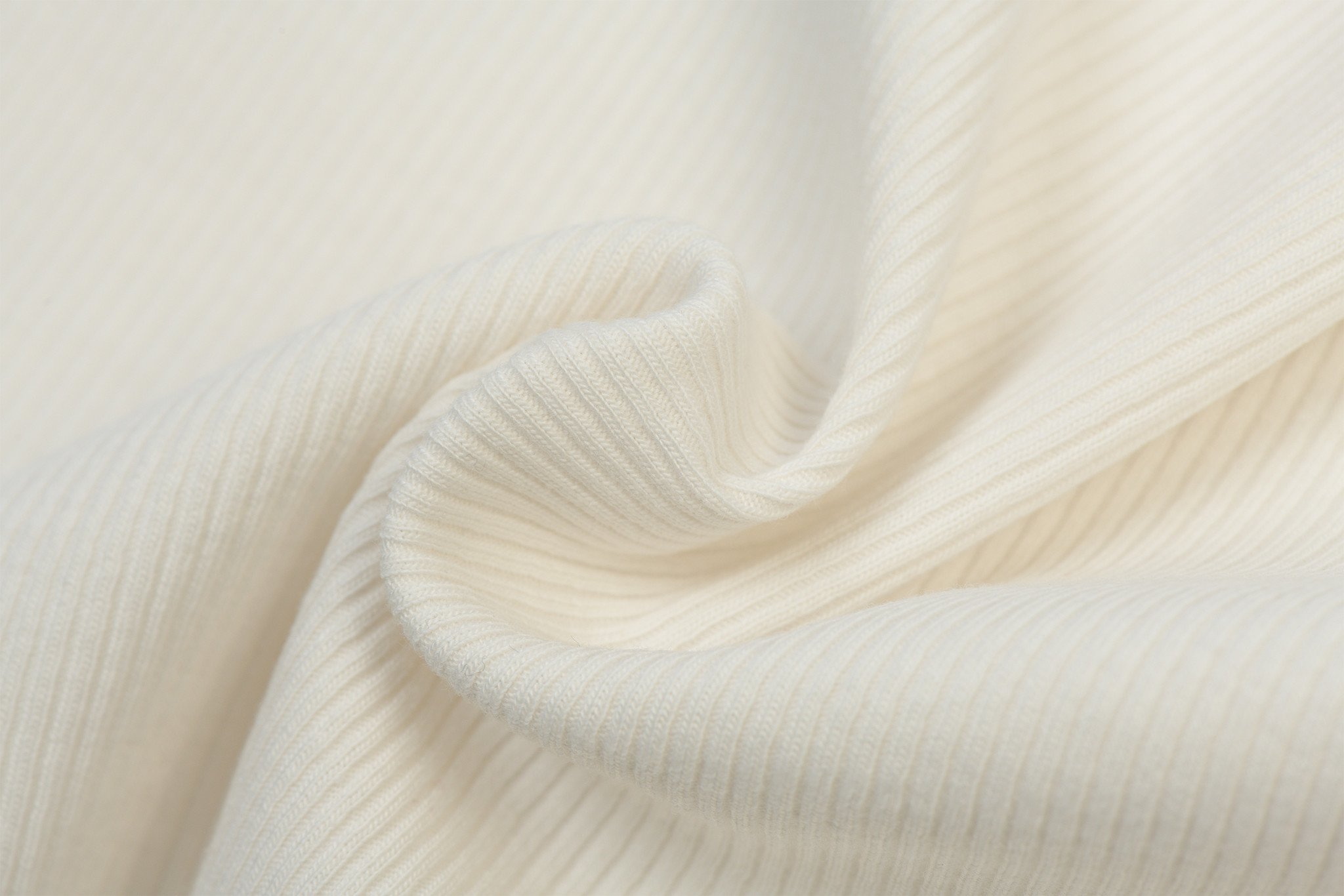 Rib Jersey Stof Ecru