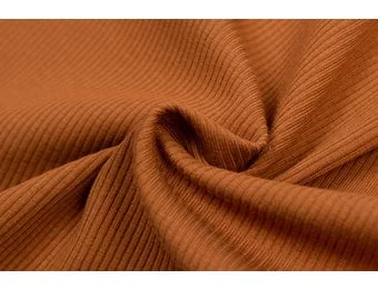 Rib Jersey Stof Cognac