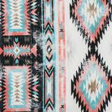 Outdoor Stof Ikat Coral