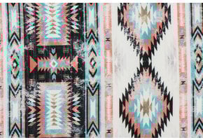 Outdoor Stof Ikat Coral