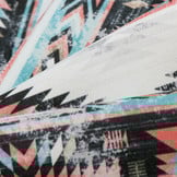 Outdoor Stof Ikat Coral