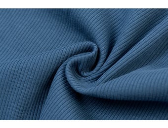 Rib Jersey Stof Dark Jeans