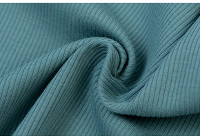 Rib Jersey Stof Oud Groen