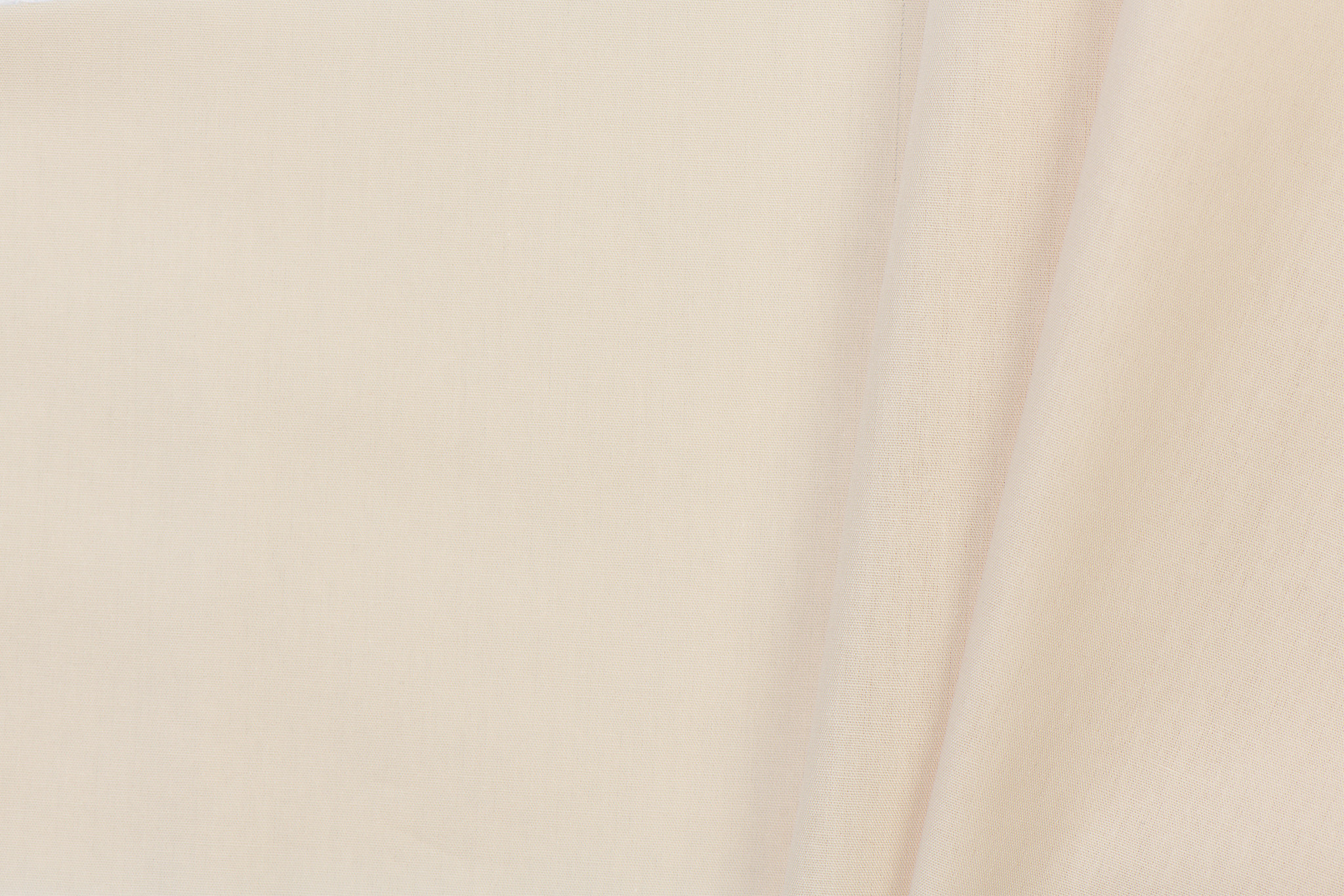 Effen Katoen Poplin Stof Licht Beige