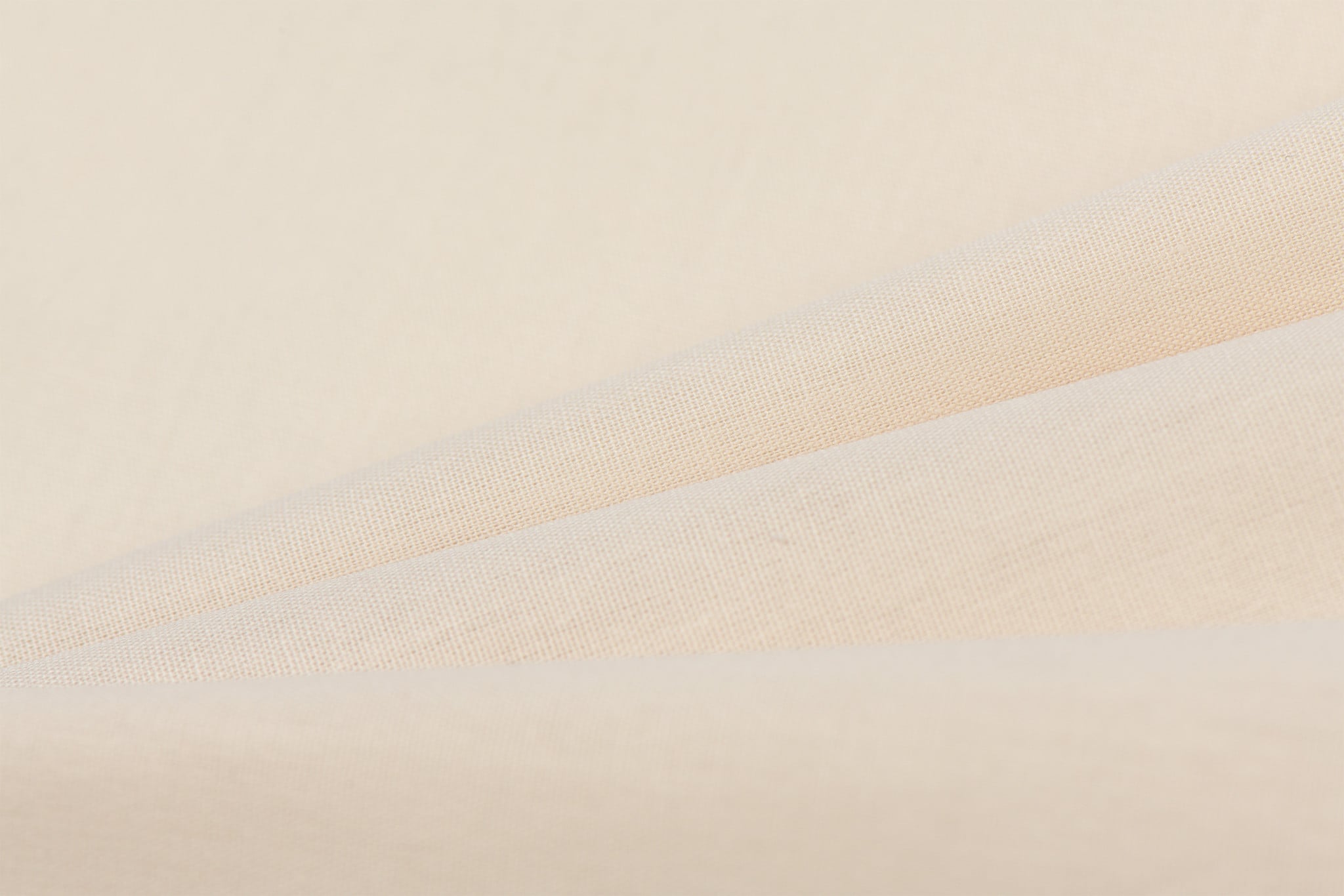 Effen Katoen Poplin Stof Licht Beige
