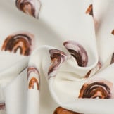 Poplin Katoen Digitale Print - Mini Regenboog Licht Bruin