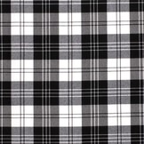 Schotse Ruit / Tartan Check Black / White