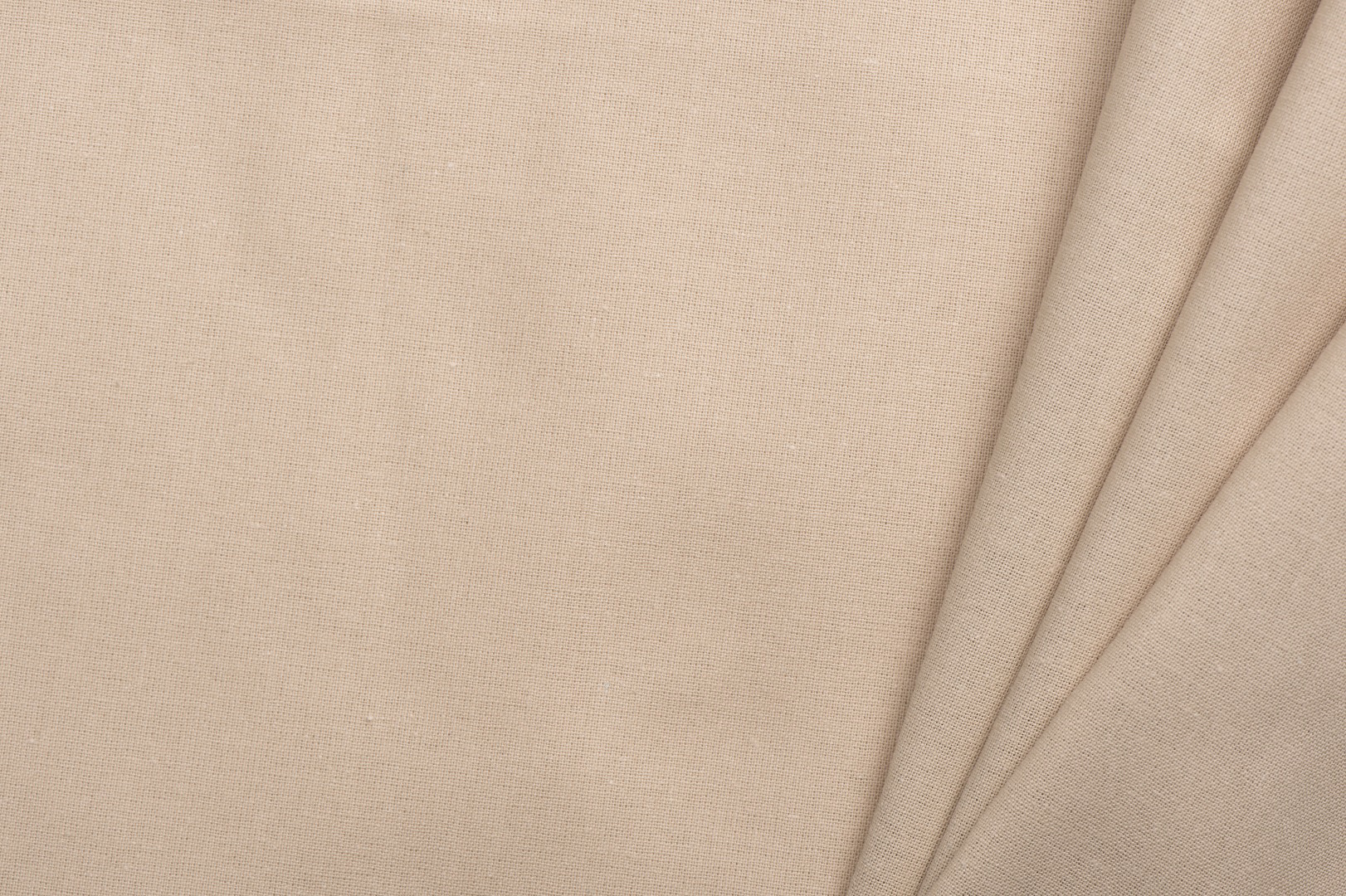 Uni Katoen Stof Licht Beige – Zacht, Ademend & Veelzijdig
