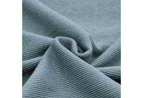 Ottoman Rib Jersey Stof Oud Groen