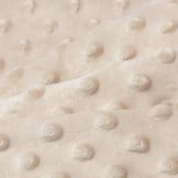 Minky Fleece Stof Licht Beige