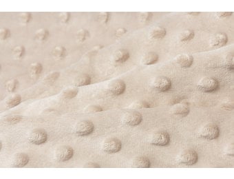 Minky Fleece Stof Licht Beige