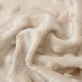 Minky Fleece Stof Licht Beige