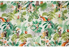 Coupon 82 CM Decostof 280 cm Breed, Jungle Animals White