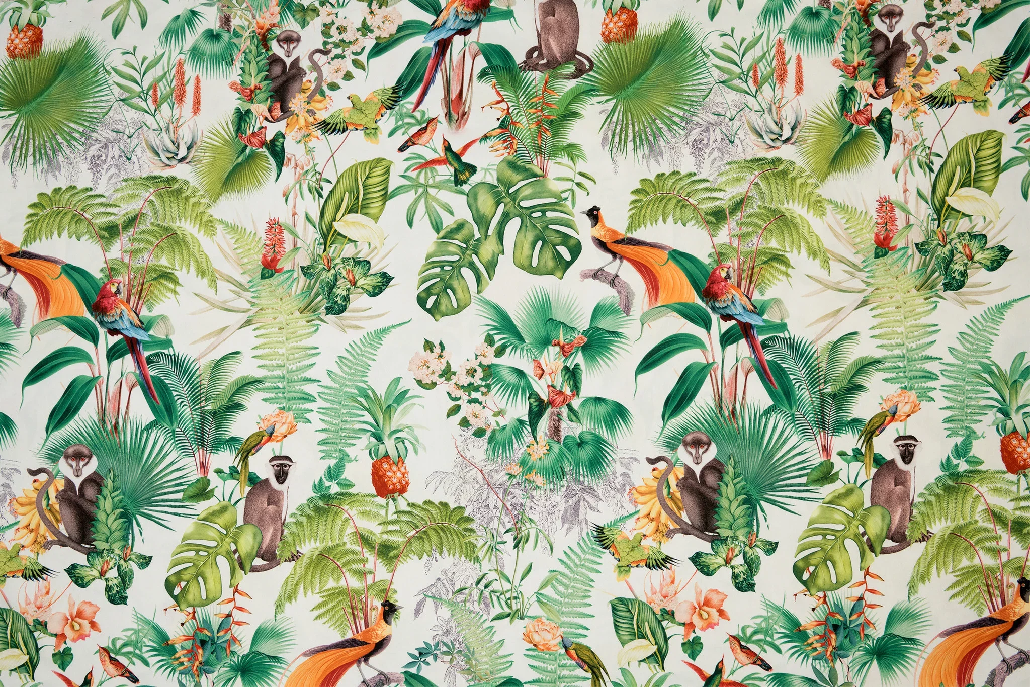 Coupon 82 CM Decostof 280 cm Breed, Jungle Animals White