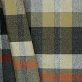 Schotse Ruit / Tartan Check Stretch Grey / Orange / Sand