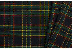 Schotse Ruit / Tartan Check Stretch Green / Red / Blue