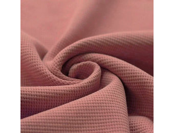 Wafel Jersey Stof Klei Roze