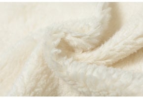 Teddy Katoen Stof Creme