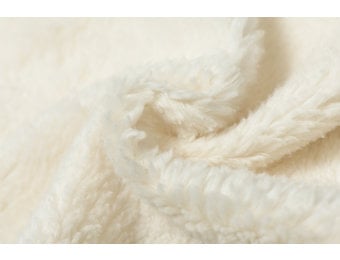 Teddy Katoen Stof Creme