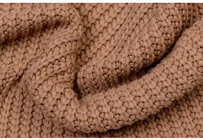 Gebreide stof, Big Knit Cable Perzik