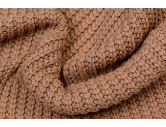 Gebreide stof, Big Knit Cable Perzik