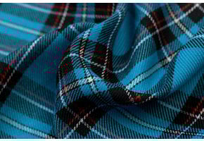 Schotse ruit turquoise