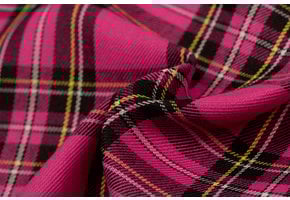 Schotse ruit fuchsia