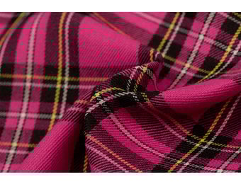 Schotse ruit fuchsia