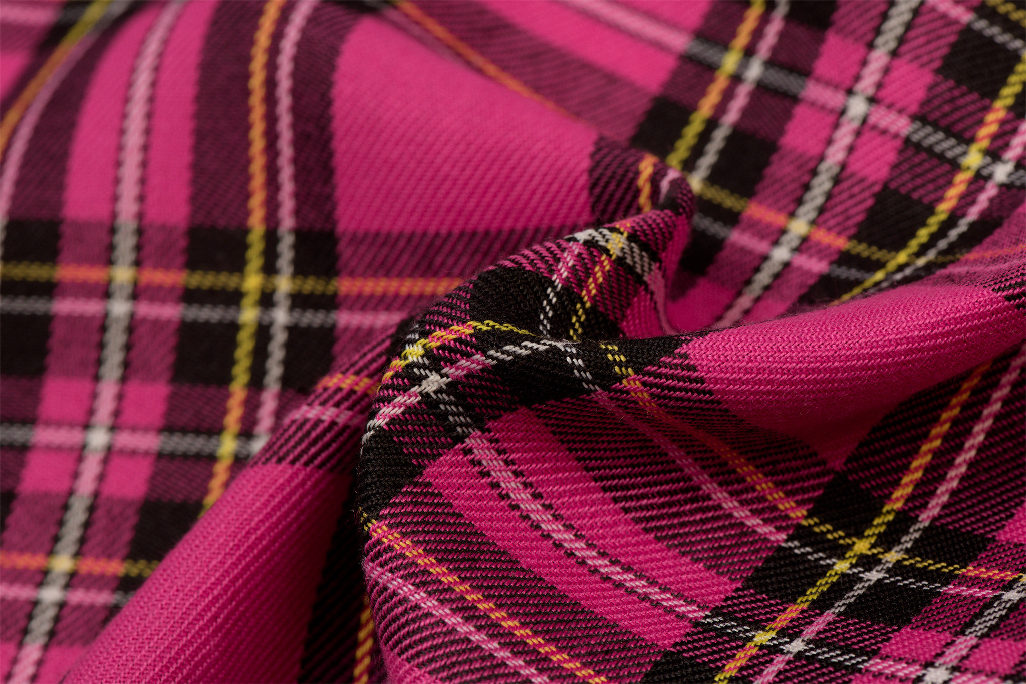 Schotse ruit fuchsia