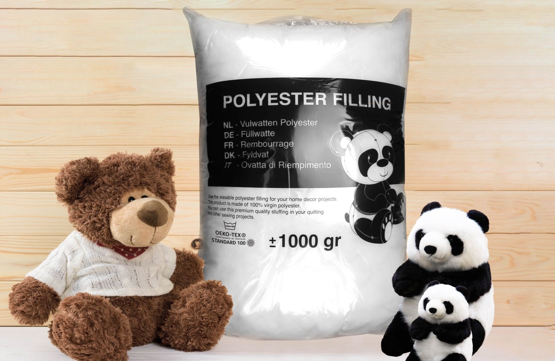 Vulwatten Polyester 1000 Gram