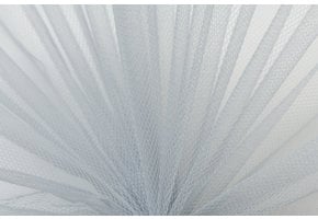 Tule Stof Zilvergrijs