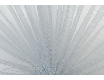 Tule Stof Zilvergrijs