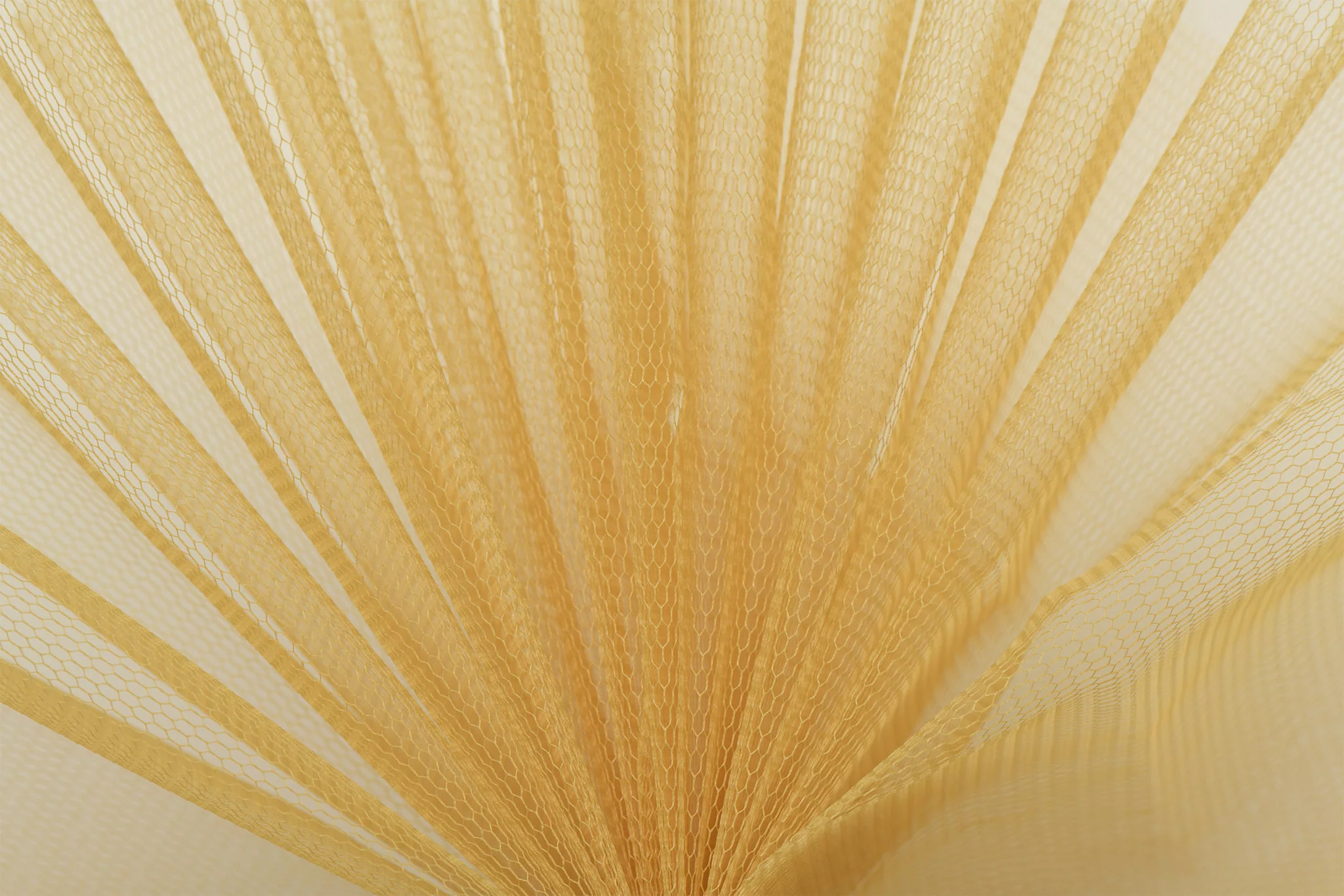 Tule Stof Goud – Stevig, Vormvast & Creatief Toepasbaar