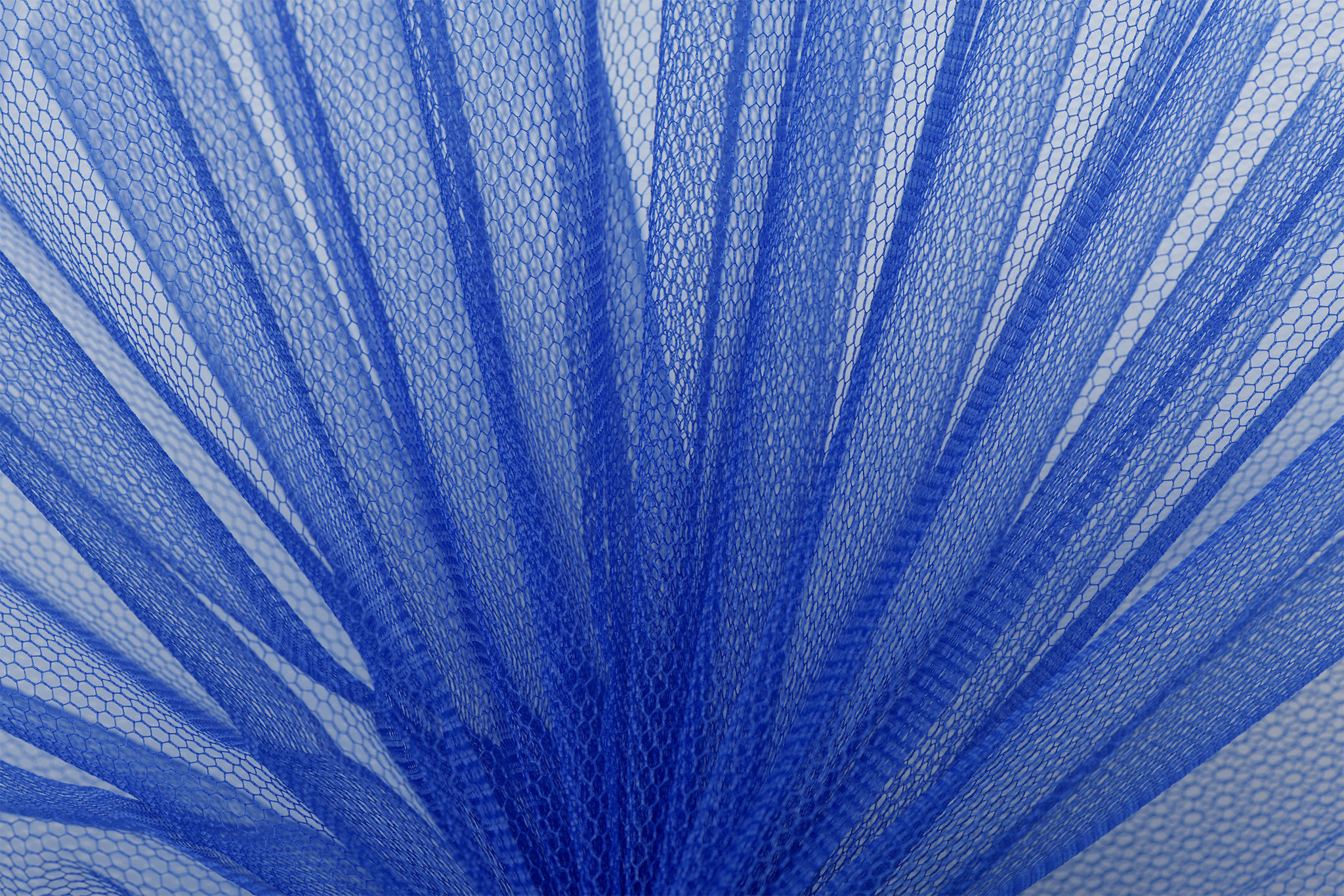 Tule Stof Blauw – Stevig, Vormvast & Creatief Toepasbaar