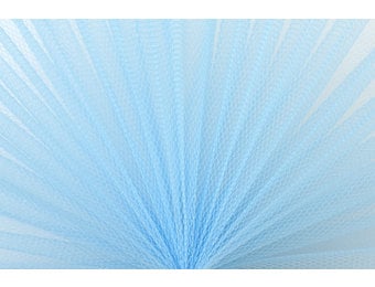 Tule Stof Lichtblauw